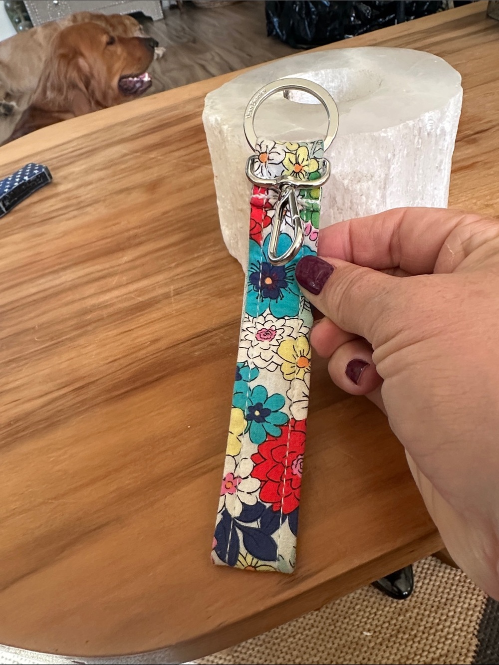 Vera Bradley Multicolor Floral Key Fob Wristlet used